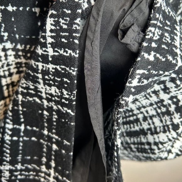 Banana Republic tweed career preppy black and white mod dress size 6 - Picture 5 of 6